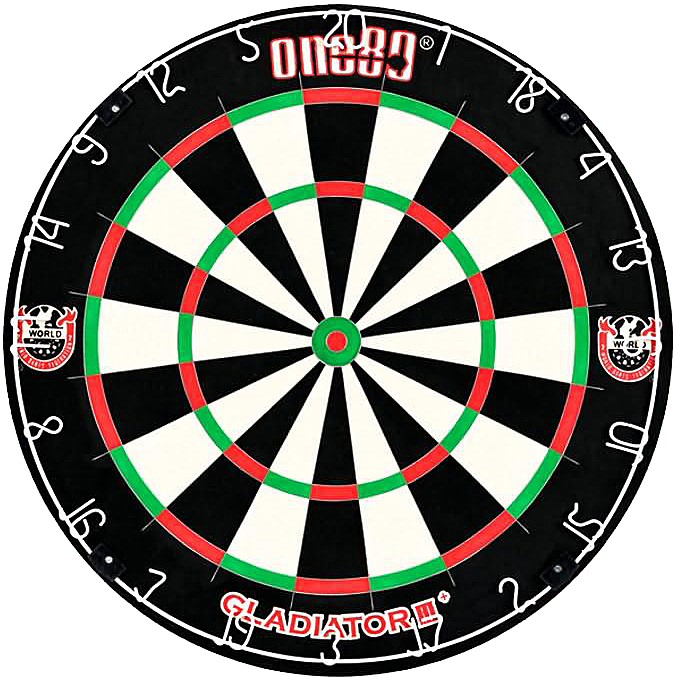 One 80 Dartscheibe Gladiator 3 18"