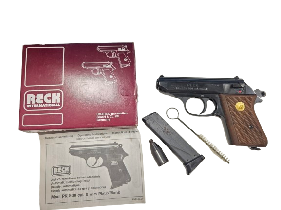 RECK PK800 Schreckschusspistole mit Holzgriffschalen