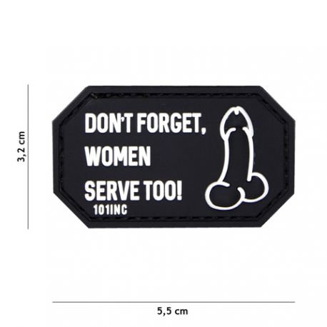 patch-3d-pvc-don-t-forget-women-noir-101-inc Patch "Don't forget Women"