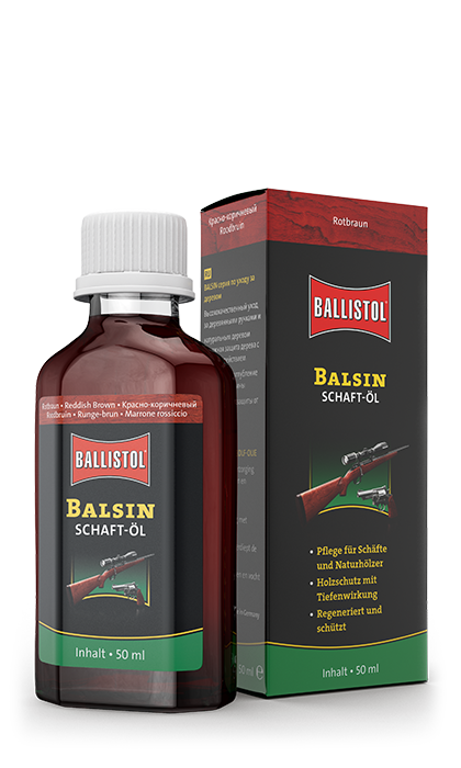 23060_Waffenpflege_BalsinSchaftoelrotbraun_Glasflasche_50mlkD063La6A9o9P Ballistol Schaft-Öl Rotbraun