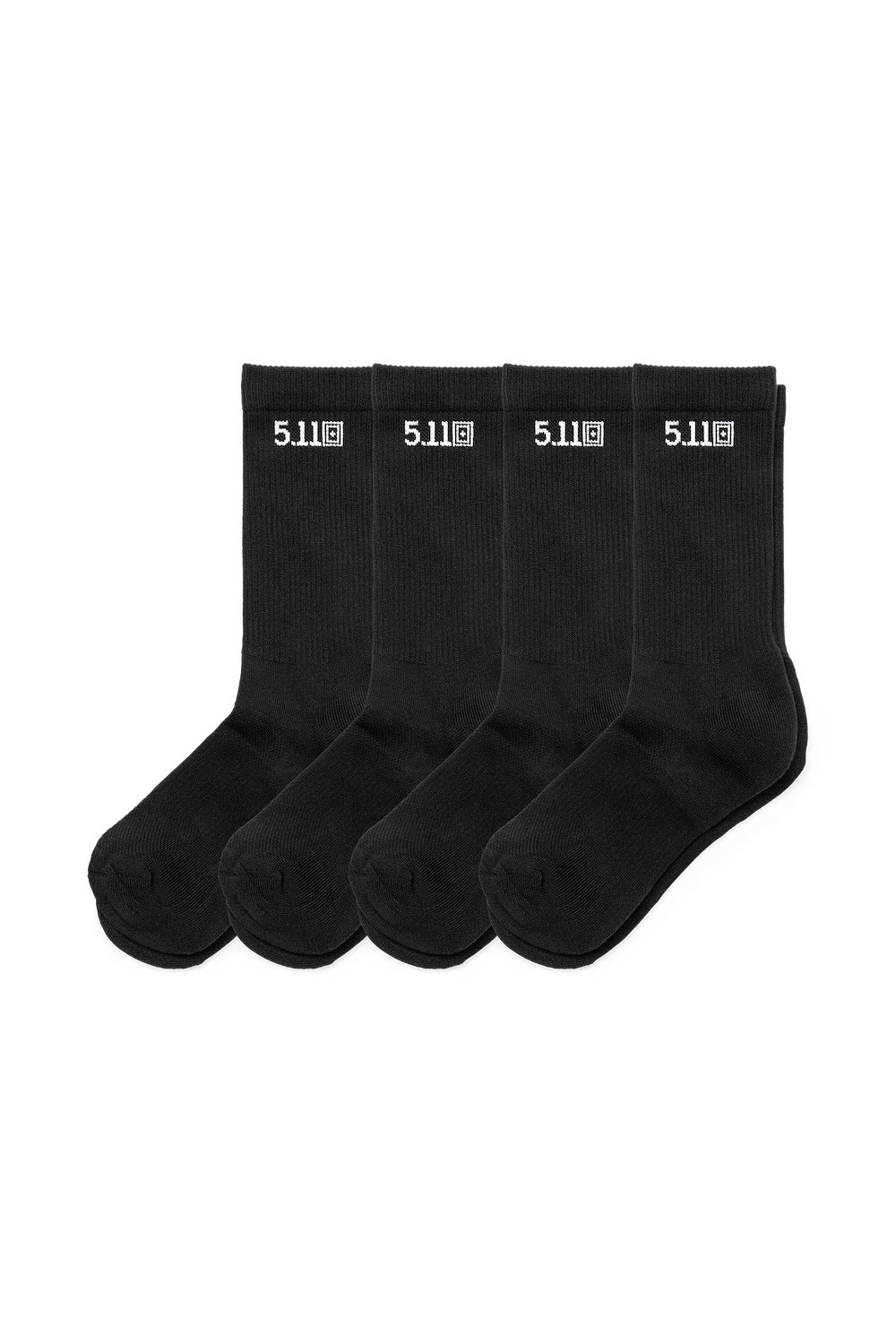 5.11 Tactical Duty Ready Crew 4 Pack Socken Schwarz, M