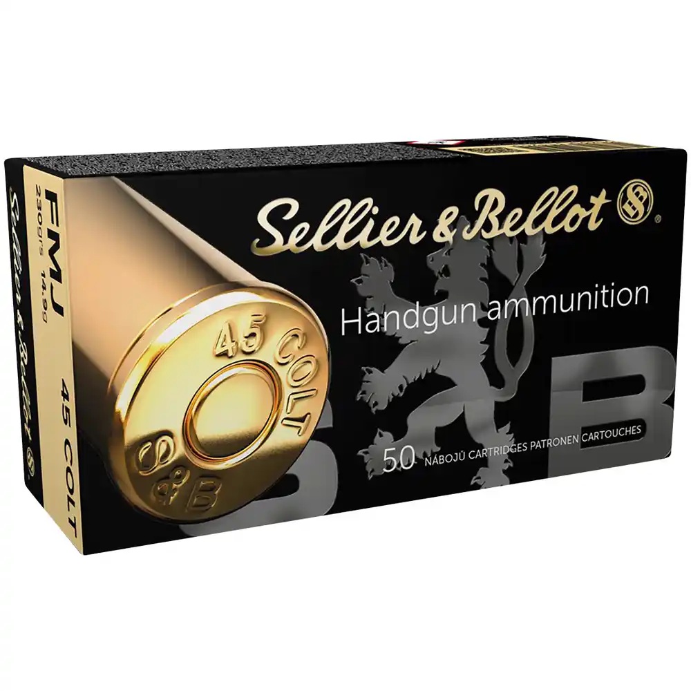 Sellier&Bellot .45 LC Vollmantel Rundkopf 14,9g / 230gr. Sellier&Bellot .45 LC Vollmantel Rundkopf 14,9g / 230gr.