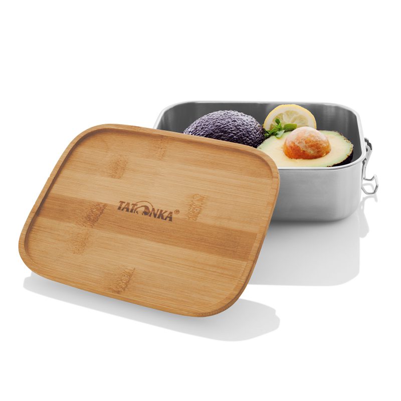 Tatonka Lunch Box I 1000 Bamboo Edelstahl-Brotdose