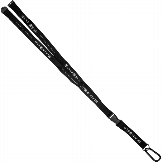 10072_g Black Field Lanyard