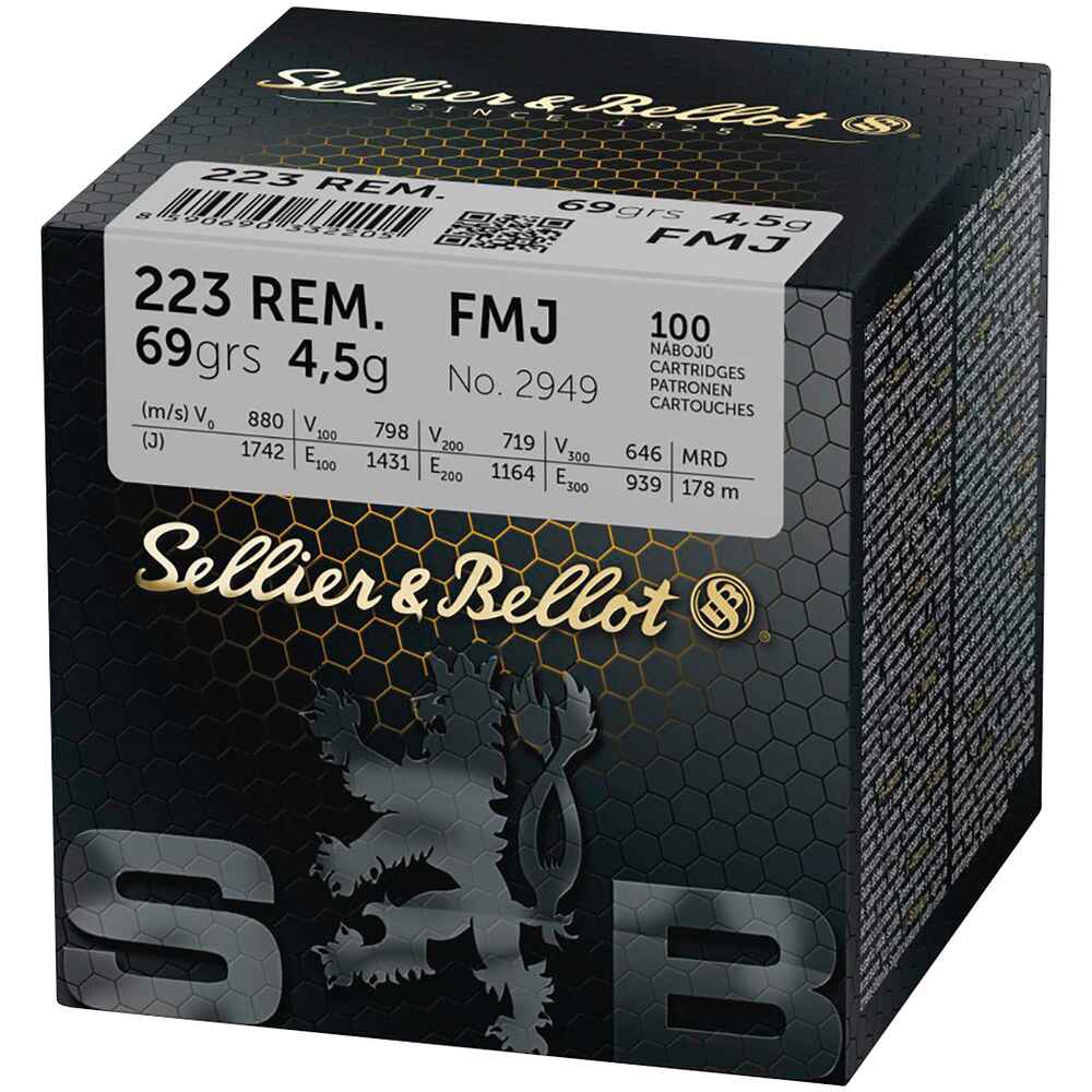 S&B .223 Rem. Vollmantel 4,5g / 69gr