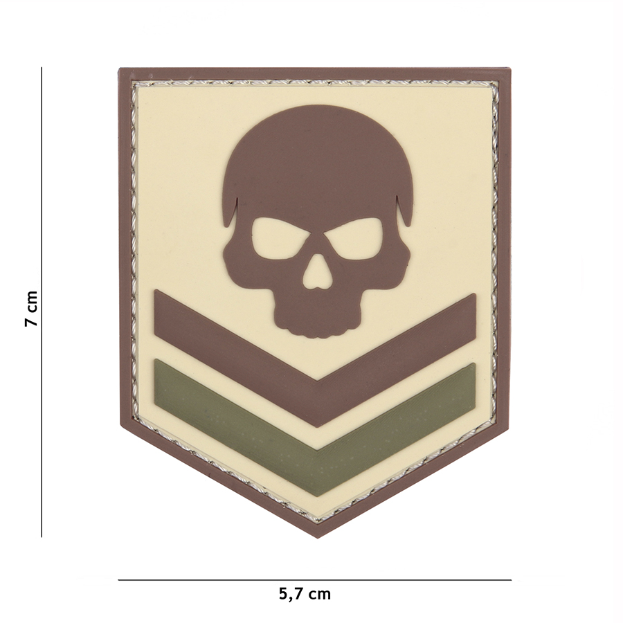 444130_5355_99_01 Patch "Belgium Skull"