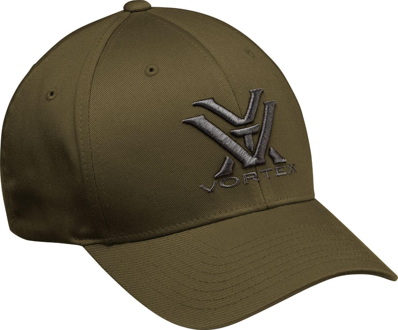 VTX_120-66-ODB_PI_FR Vortex Logo Cap Flexfit olive