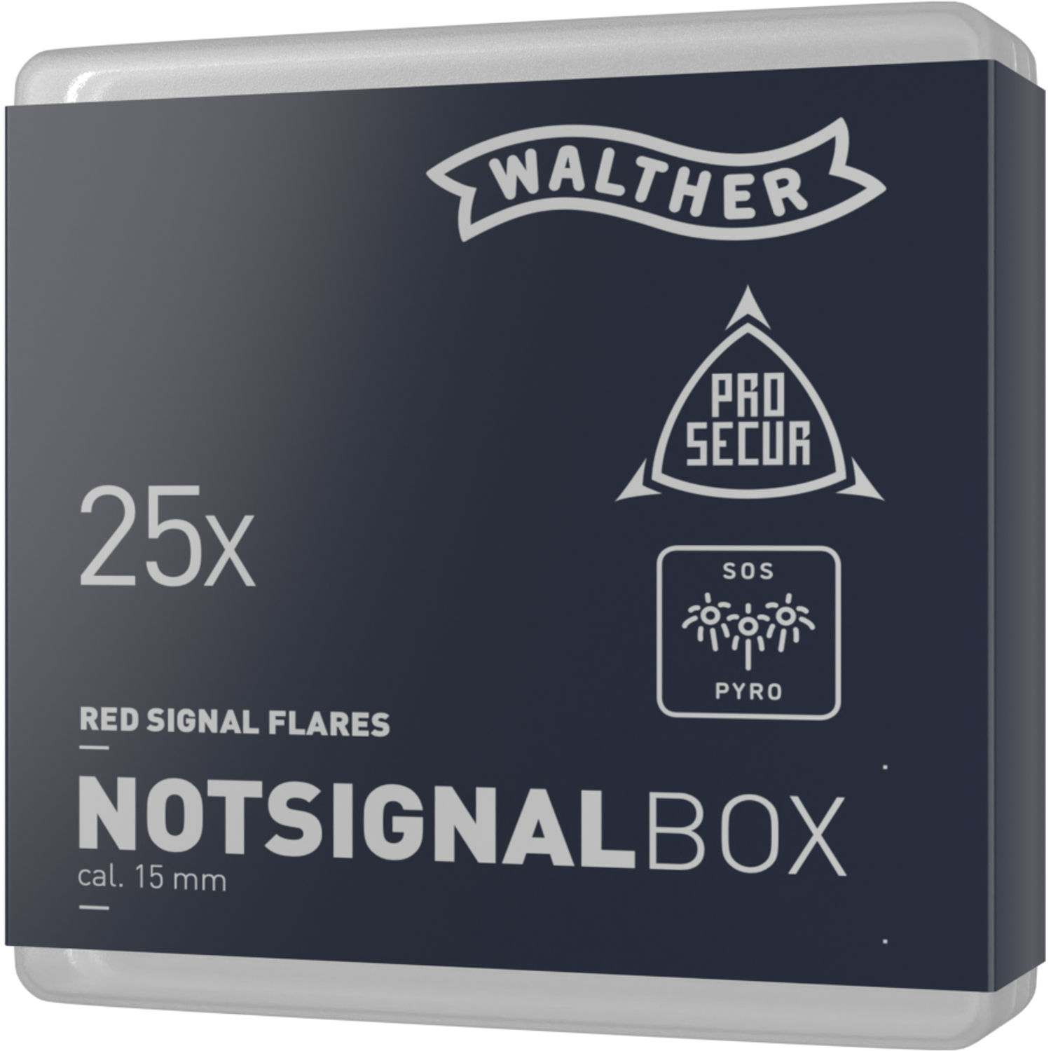 Walther 15mm Notsignal-Box 25er- Schachtel