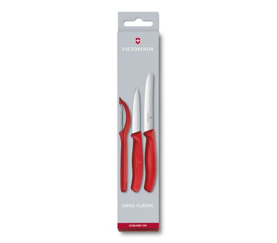 Victorinox Swiss Classic Gemüsemesser-Set mit Schäler 3-teilig