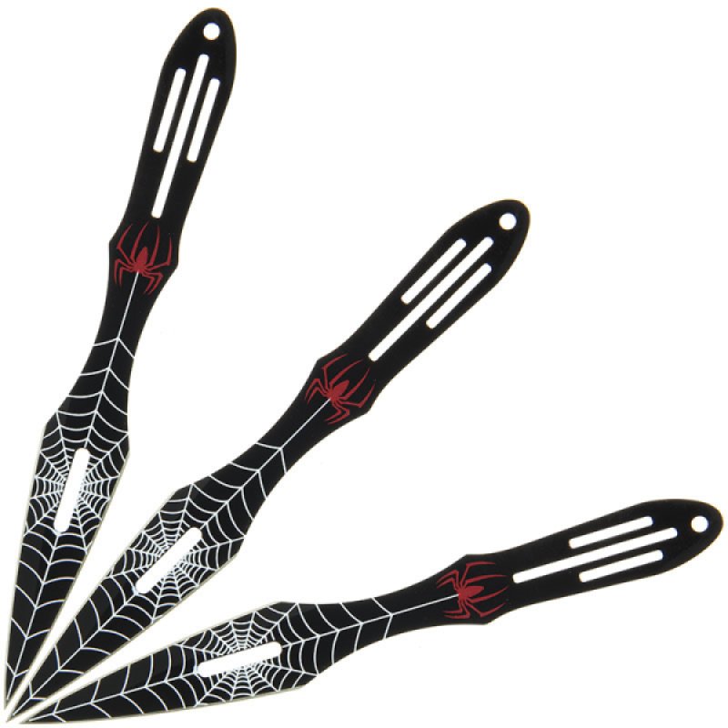 3-teiliges-wurfmesser-set-spider-schwarz Anglo Arms 3 teiliges Wurfmesser Set Spider