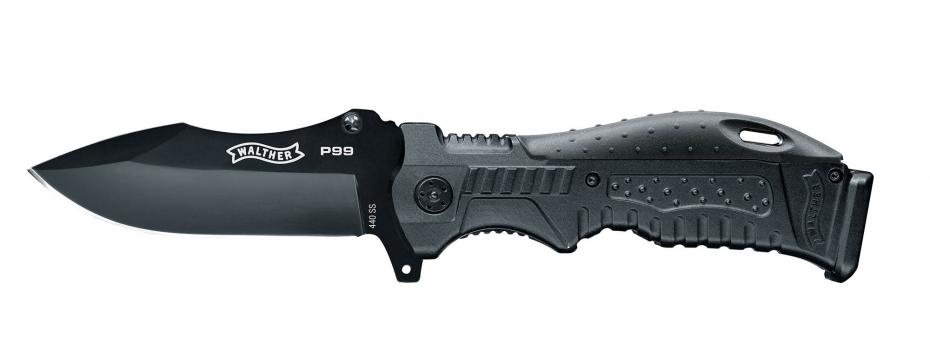 5-0749_P99_Knife_links_ret_930-400-0 Walther P99 Klappmesser
