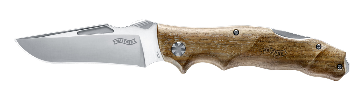 5-0610_AFW_links_ret_1180_314_0 Walther Adventure Folder Wood Klappmesser