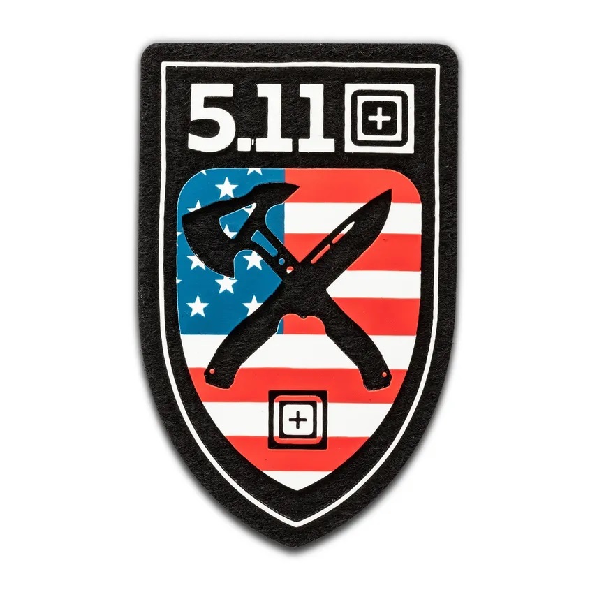 92244_999_axebladecrest_patch 5.11 Tactical Axe and Blade Crest Patch