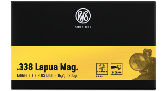 RWS .338 Lapua Mag. Target Elite Plus 16,2g / 250gr