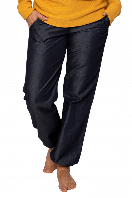 hose_blau_2_ Elkline Todayonly Sommerhose - Dark Denim