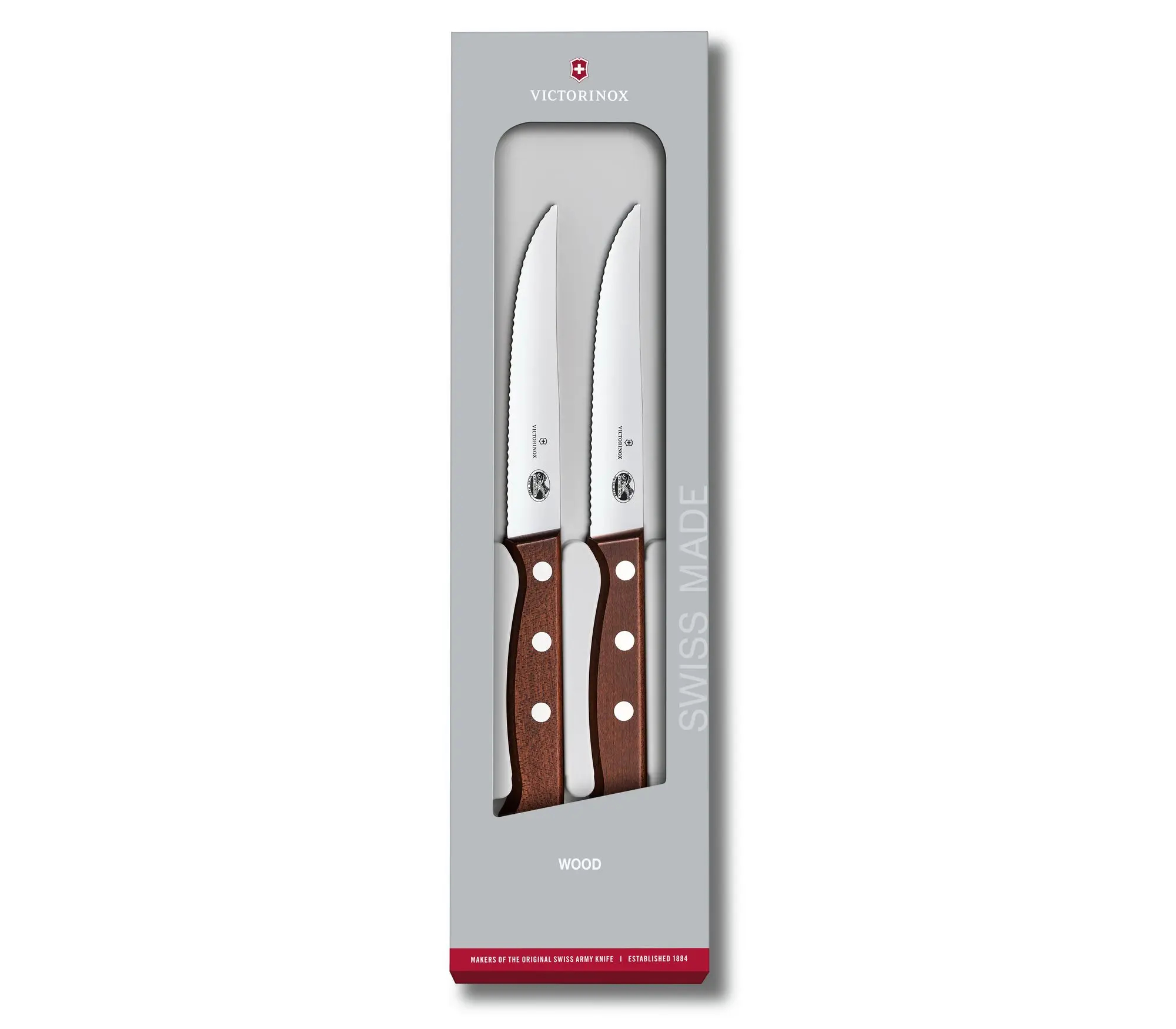 Victorinox Wood Steakmesser-Set 2-teilig