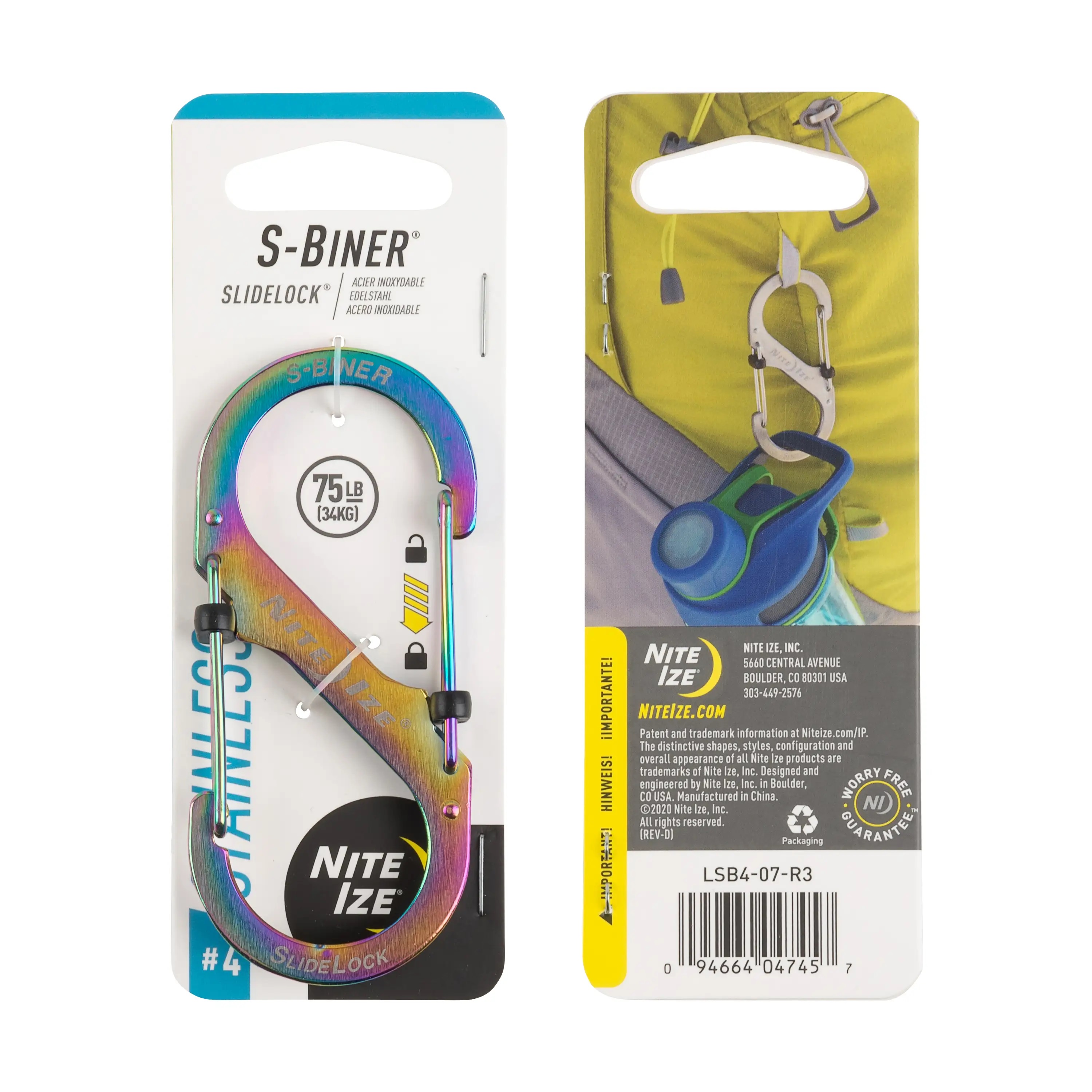 Nite Ize S-Biner Slidelock Edelstahl