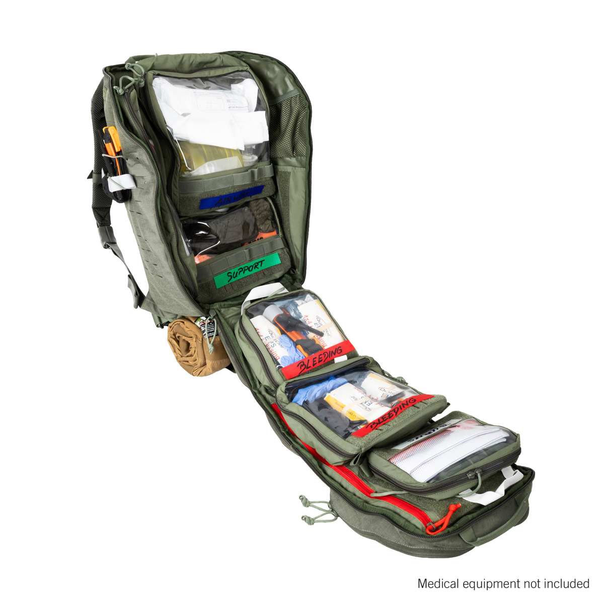 Tasmanian Tiger Modular Medic Pack 38 Erste-Hilfe-Rucksack Stone-Grey-Olive IRR