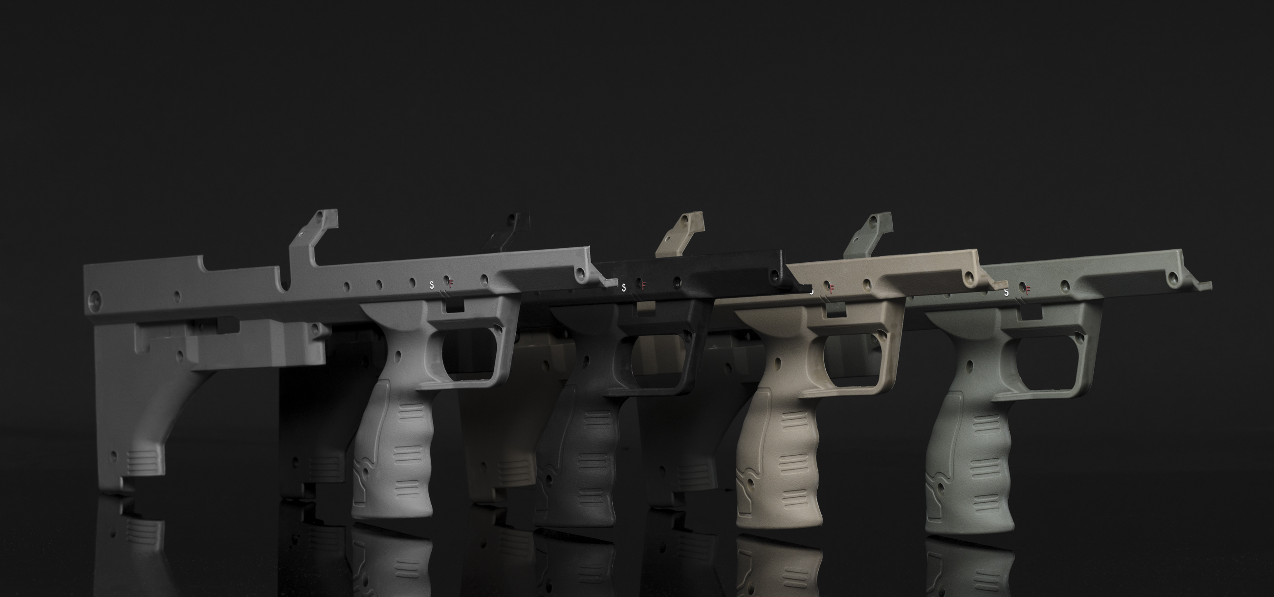 SBA-SRS-STK-00 Silverback SRS-A1 Nylon Stock  Wolf grey