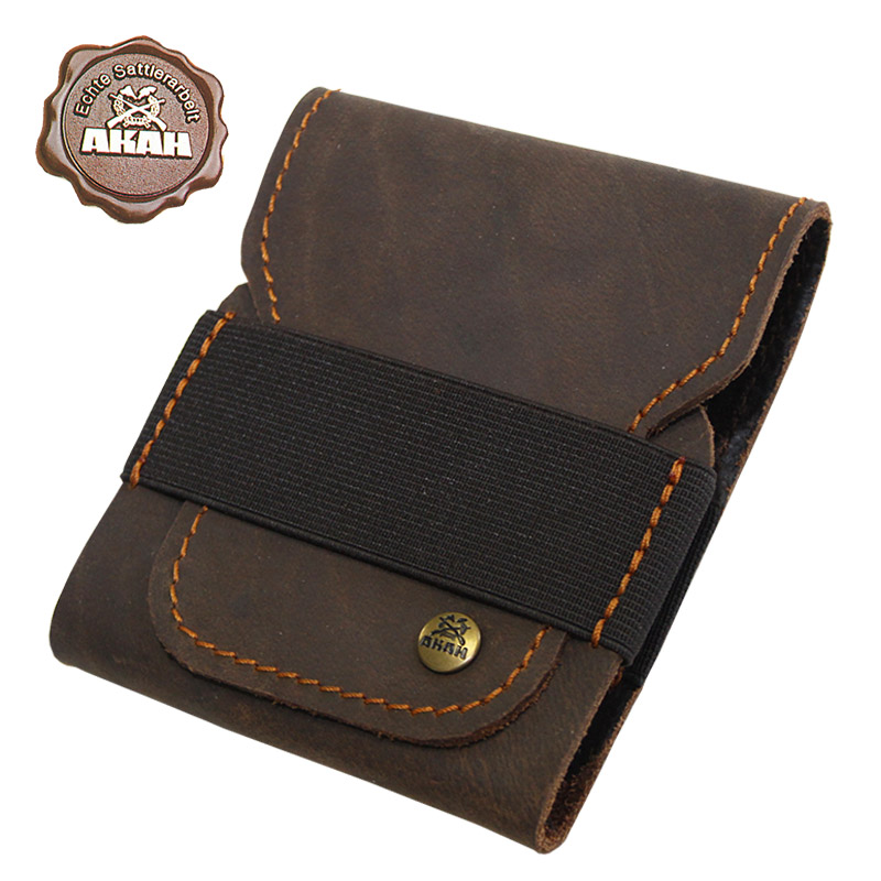 67902_2019 Akah Patronenetui aus Büffelleder mit Pullup-Effekt