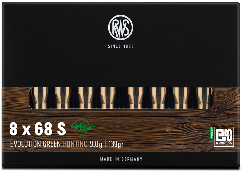 RWS 8x68 S Evolution Green 9,0g / 139gr