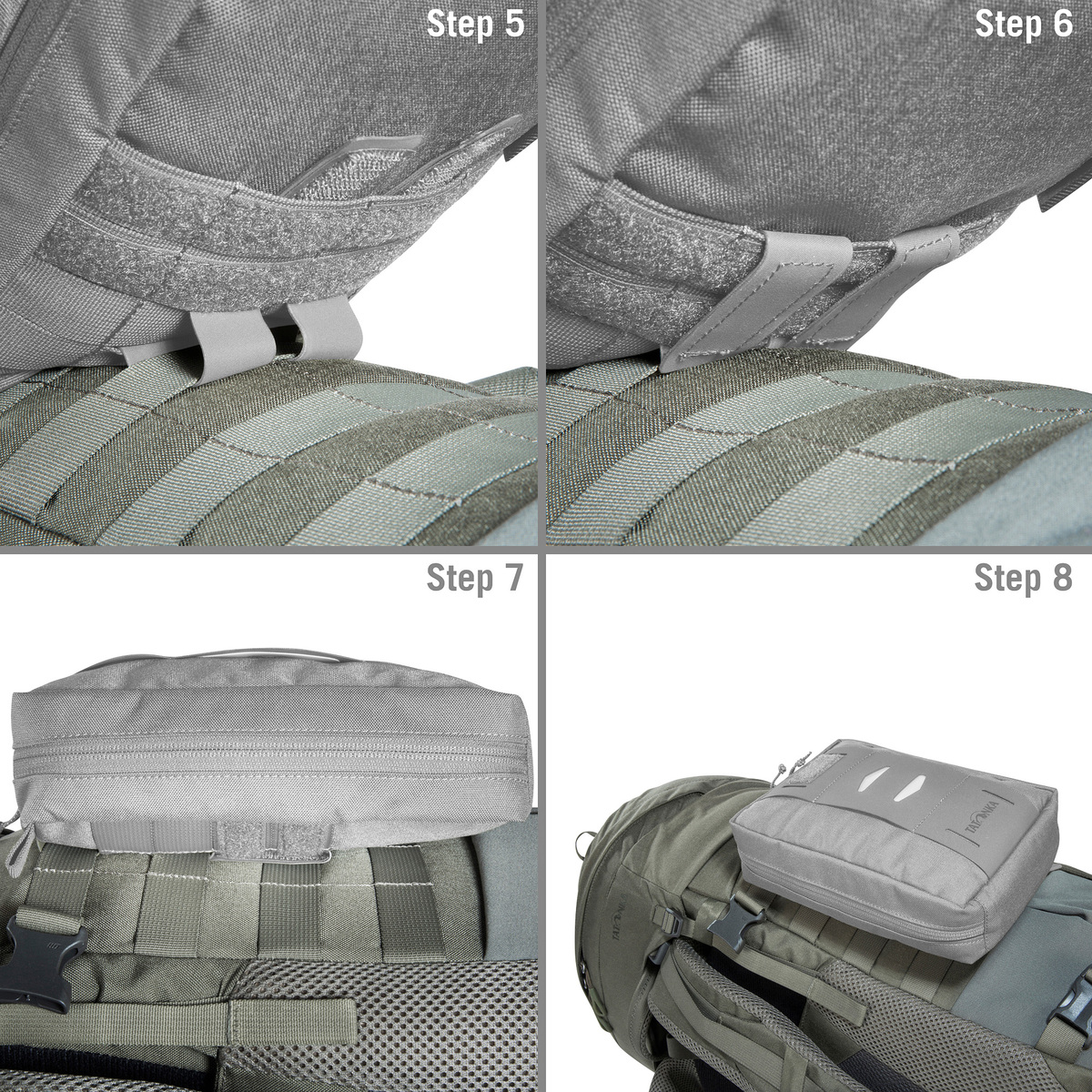 Tatonka Pyrox 45+10 Bushcraft-Rucksack Stone Grey Olive