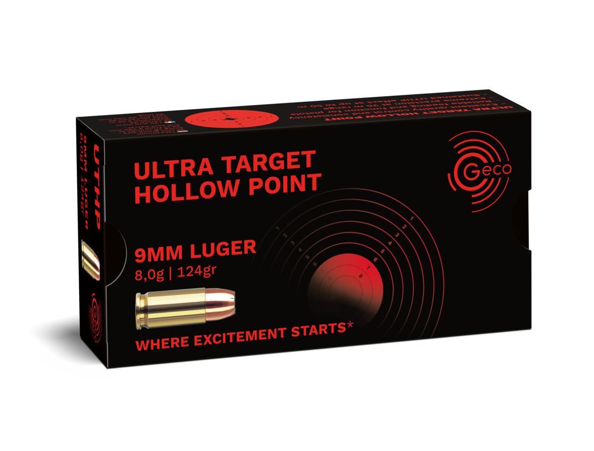 Geco 9 mm Luger Ultra Target Hollow Point 8,0g / 124gr