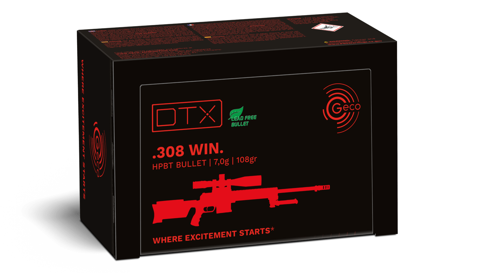 Geco .308 Win. DTX bleifrei 7,0g / 180gr