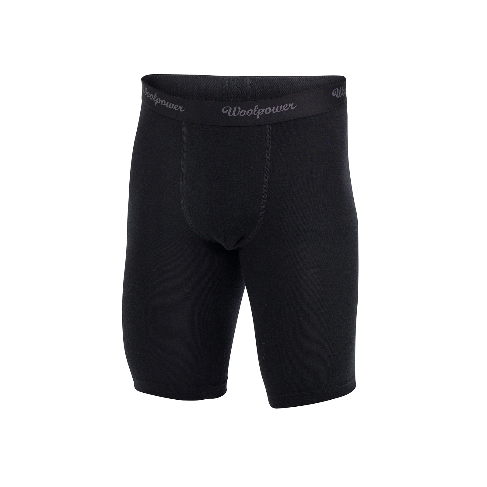 boxer-xlong-lite-black-male-isolated Woolpower Boxer Xlong Man Lite ohne Eingriff