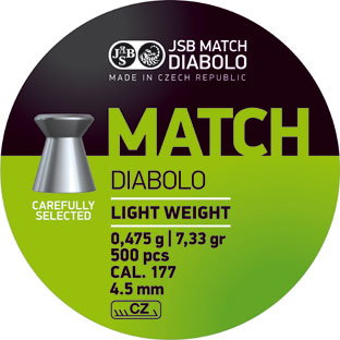 JSB Diabolos Match Leicht 0,475g