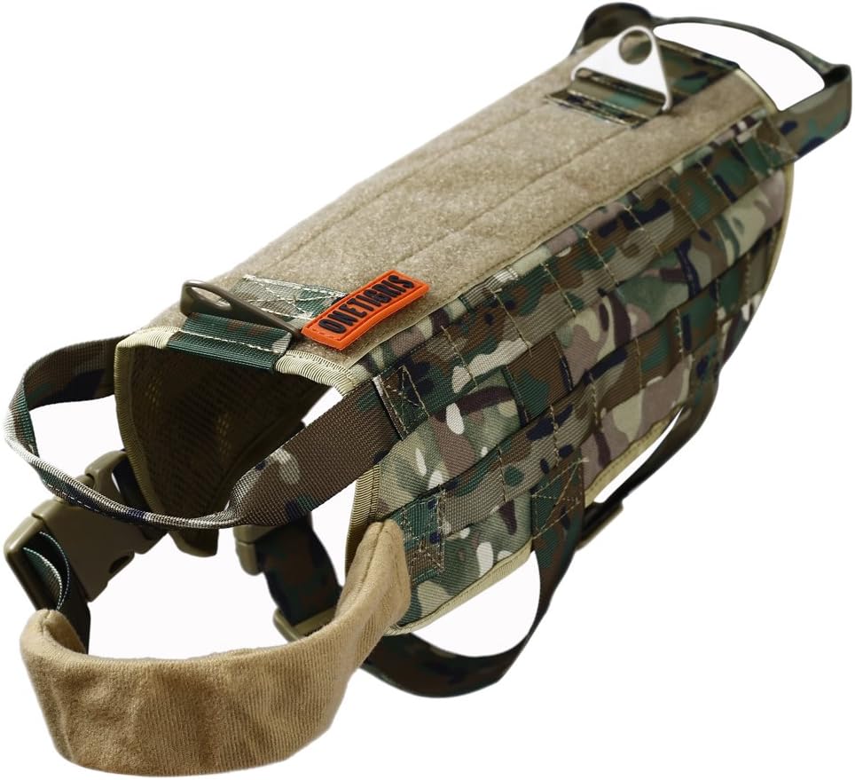 71UEpkRq0IL-_AC_SL1001_ OneTigris Taktische Hundegeschirr Weste Multicam