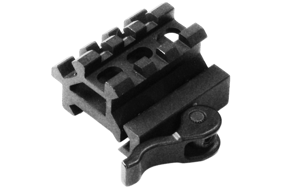 MAD0340_PRO_1 UTG Double Rail Slot Angle Mount w/QD Lever Mount