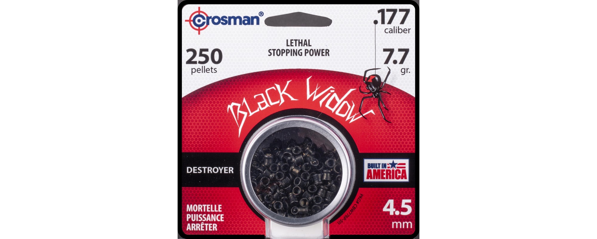 Crosman Destroyer Diabolo Black Window 4,5mm 250St.