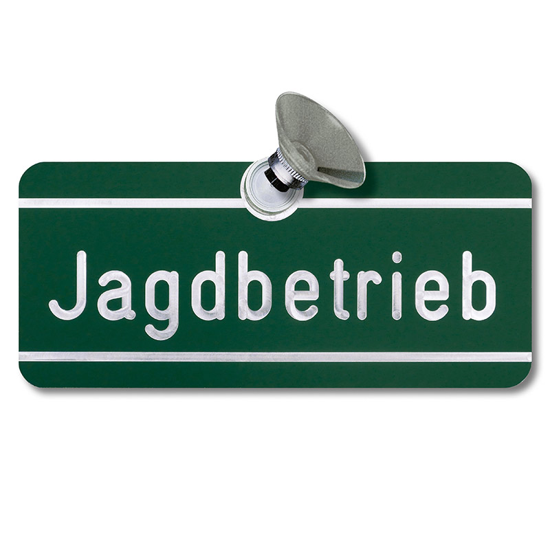 Autoschild "Jagdbetrieb"