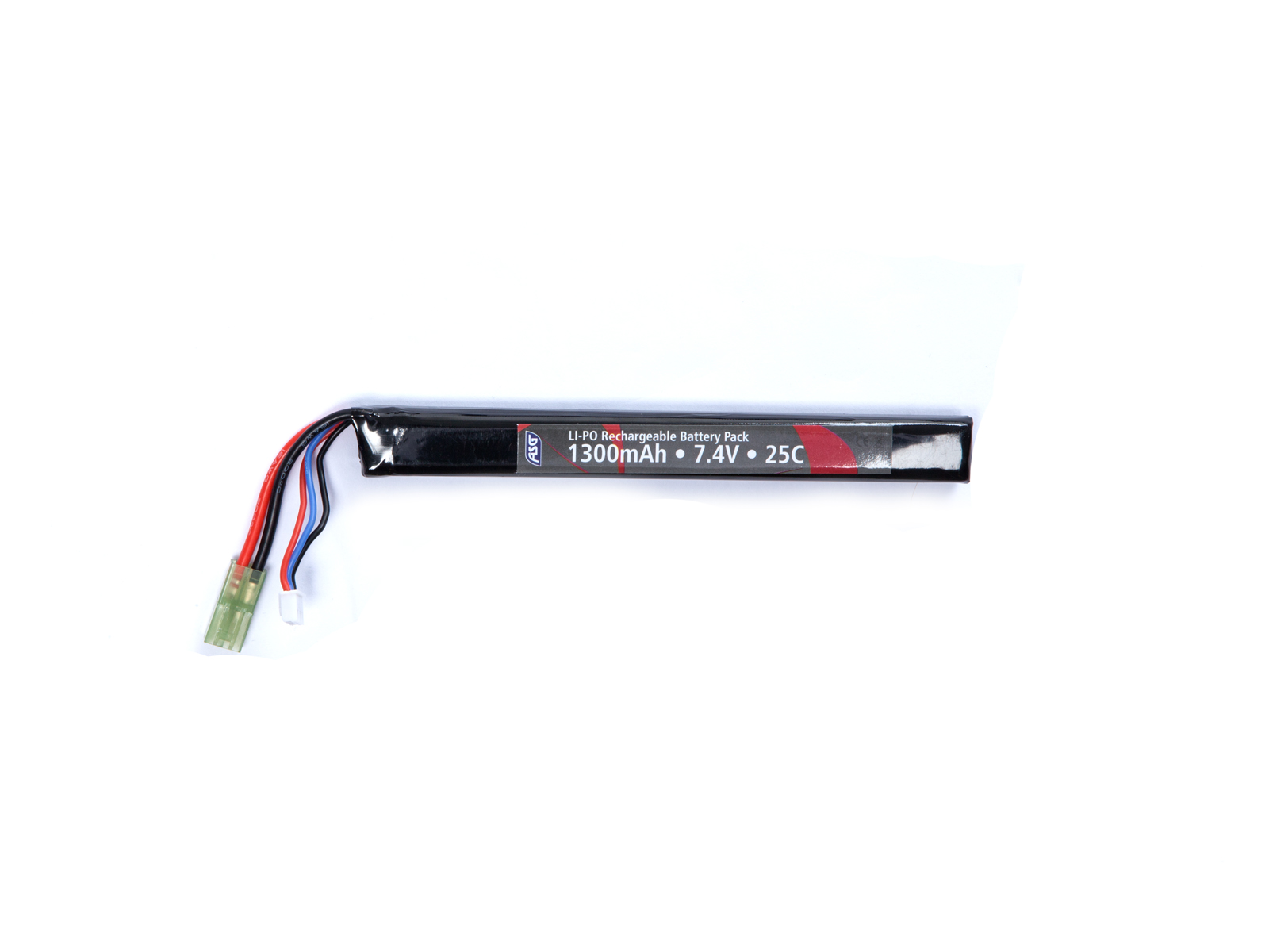 Battery, 7,4V 1300 mAh, LI-PO, single stick