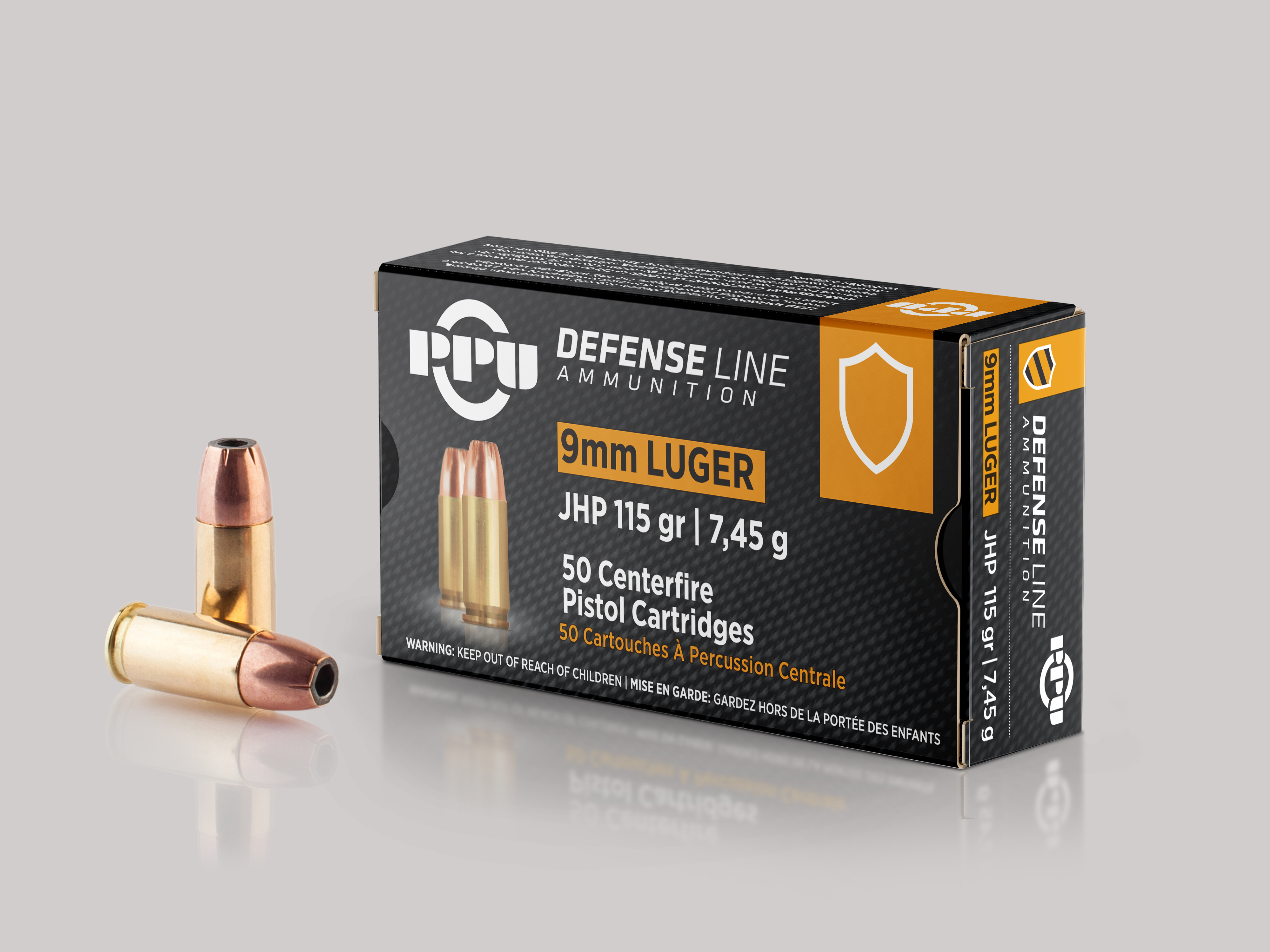 PPU 9mm Luger JHP 7,45g / 115gr