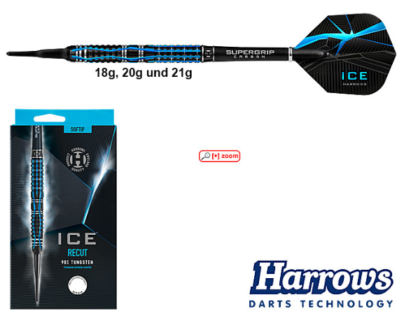 Harrows Ice Recut Softip Dartpfeile