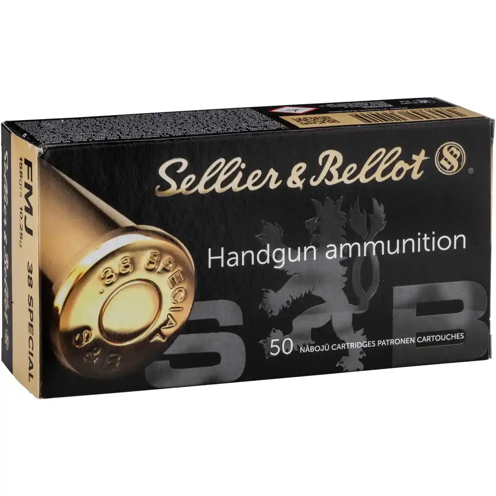 Sellier & Bellot .38 Spec. Vollmantel 10,24g / 158gr Sellier & Bellot .38 Spec. Vollmantel 10,24g / 158gr