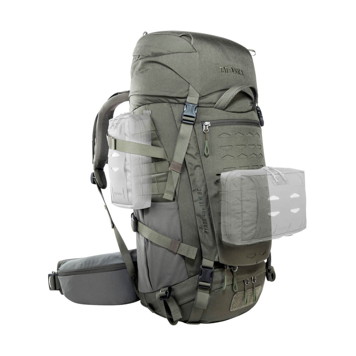 Tatonka Pyrox 40+10 Women BC Bushcraft-Rucksack Stone Grey Olive