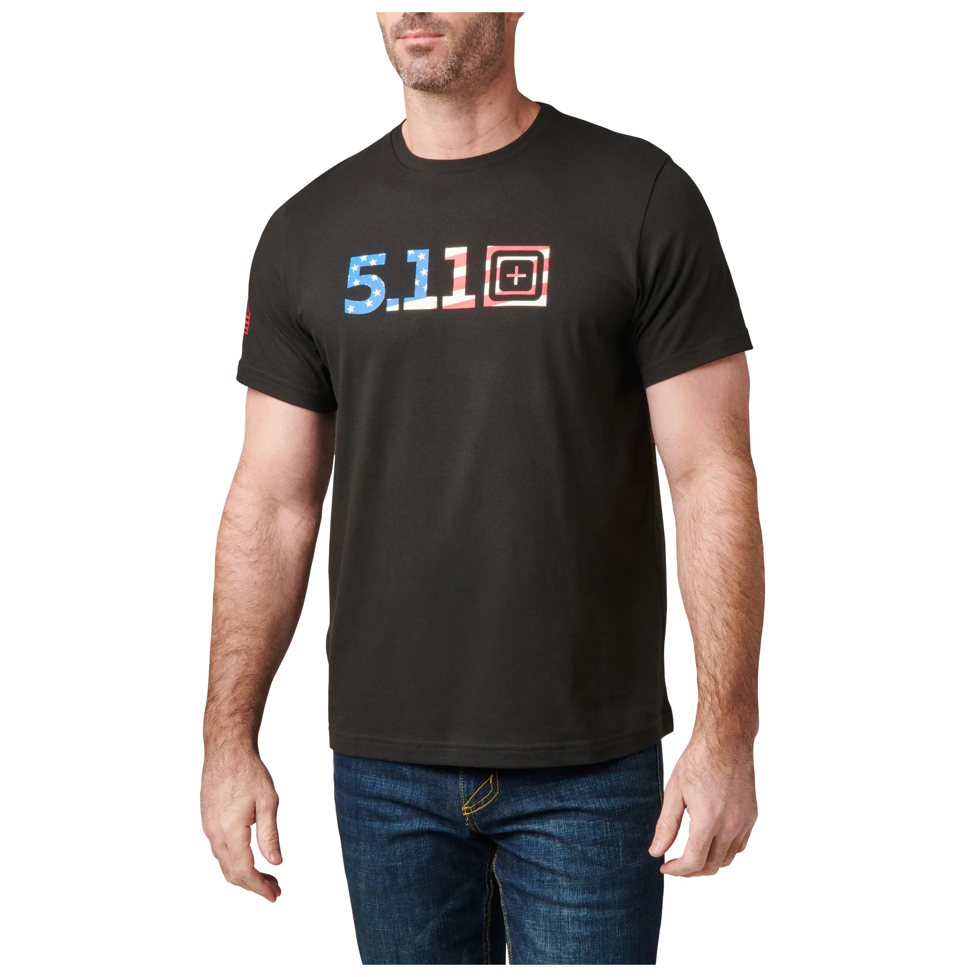 76253_019_USA_Flag_Fill_Short_Sleeve_Tee_01 5.11 Tactical USA Flag Fill Short Sleeve Tee