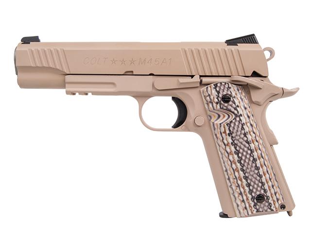 Colt 1911 Railgun M45A1 Tan 6mm CO2