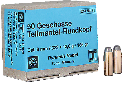 Geco 8 mm S TM 12,0 G (Geschoss für Büchsenpatrone)