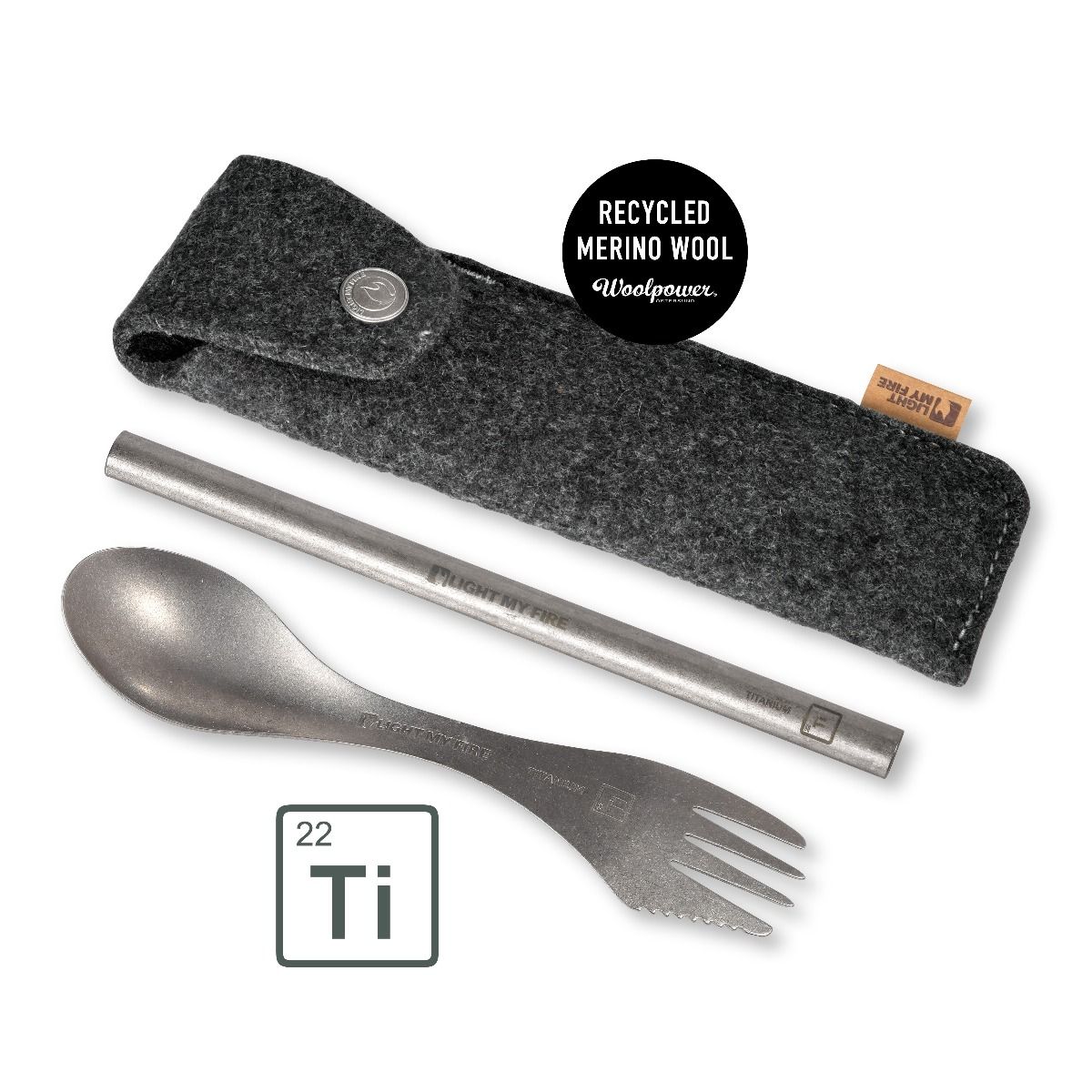 Light my Fire Spork´n Straw Kit Titanium