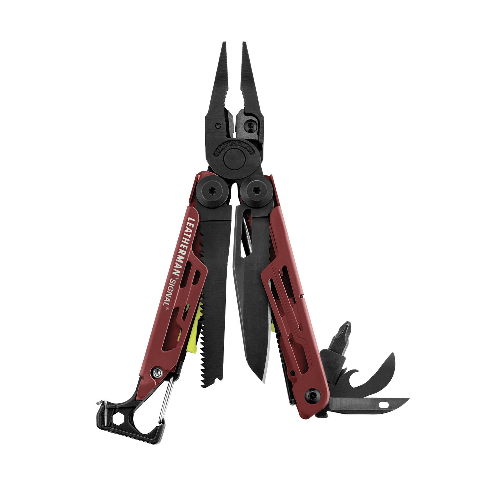signal-crimson-fanned Leatherman Signal