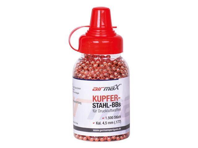 xxl_205374_1 GSG-9 Stahlrundkugeln verkupfert 1500 Stück