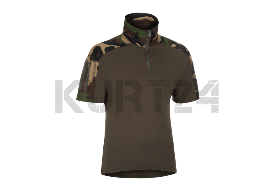 26894 Invader Gear Combat Shirt Short Sleeve Woodland