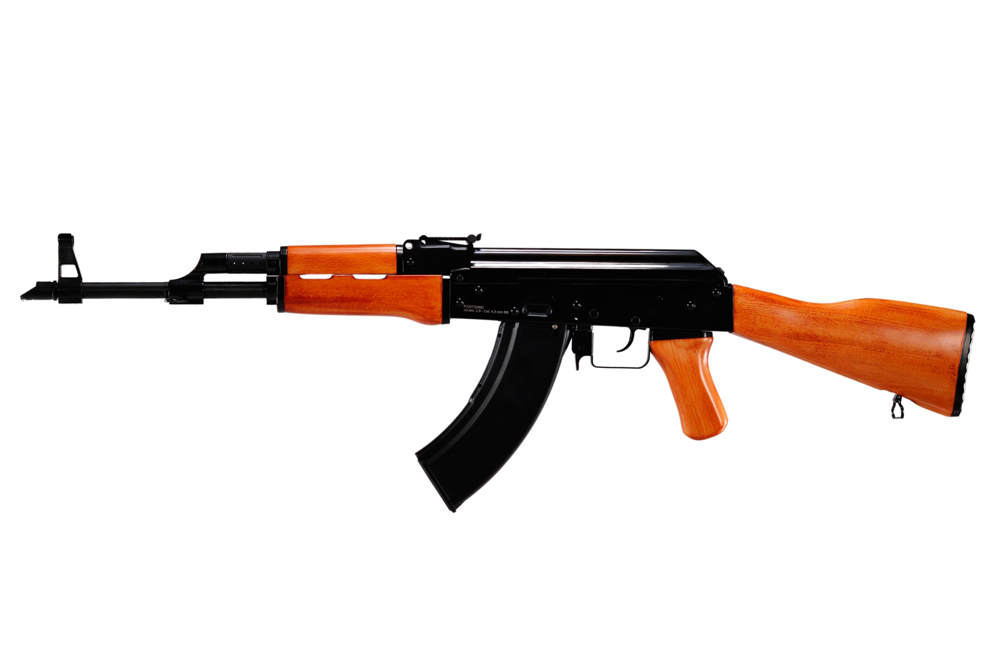 Borner AK47 4,5 mm BB - CO² Luftgewehr - 19 Schuss - Echtholz- Griffe & Schaft