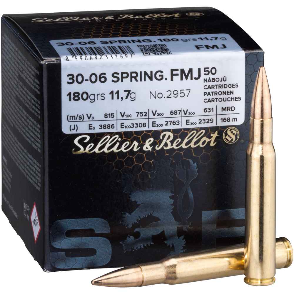 S&B .30-06 Spr Vollmantel 11,7g / 180 gr