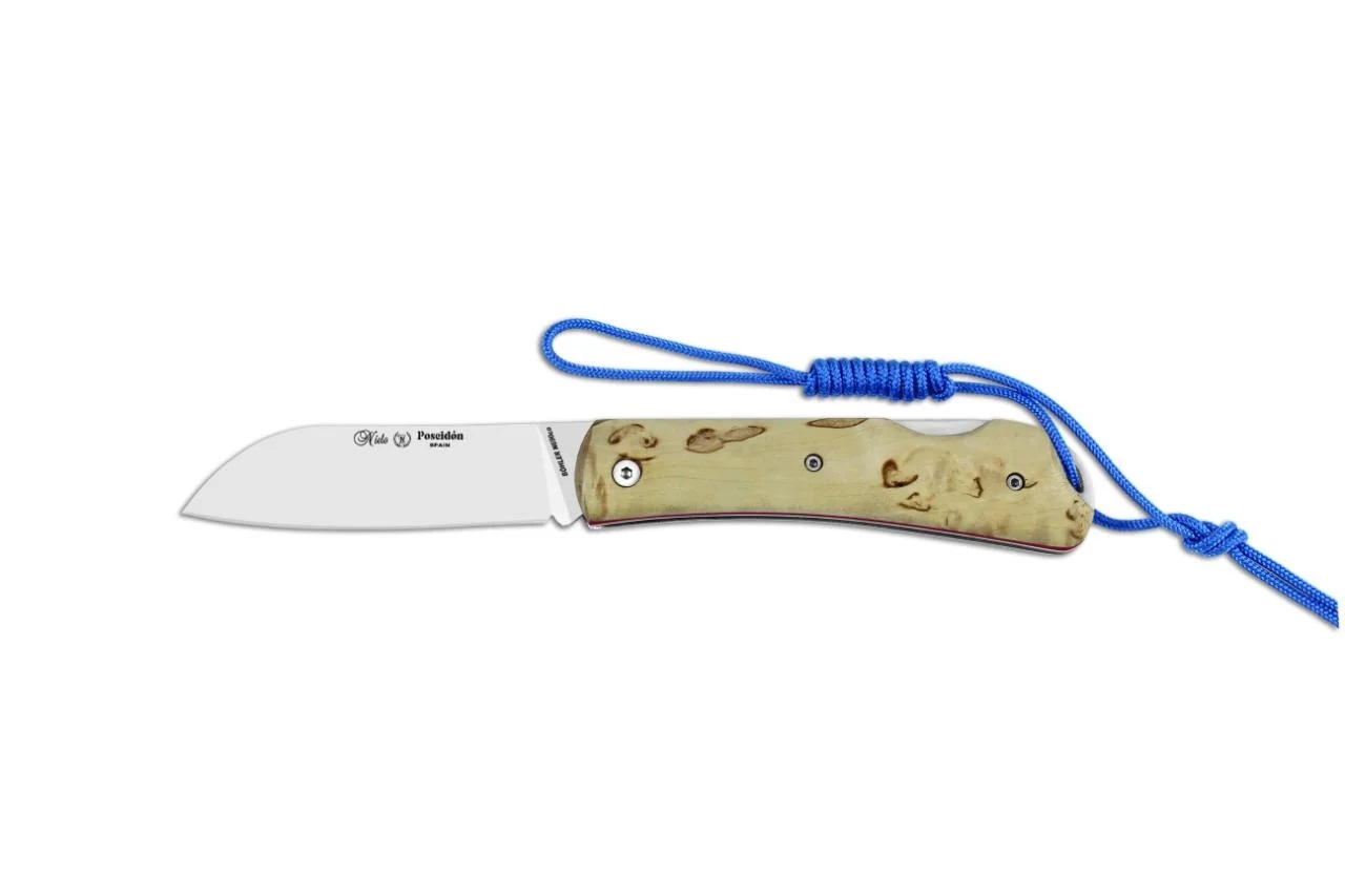 6215df3eddd0471d95f5d860f26793e1 Nieto Poseidon Taschenmesser feststellbar, Maserbirke