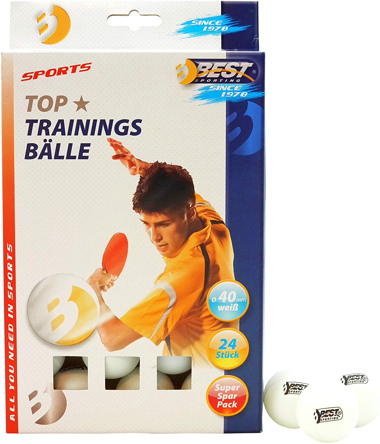 8170TgVLQ-L-_AC_SL1500_ Best Sporting Tischtennis-Bälle 24 Stück